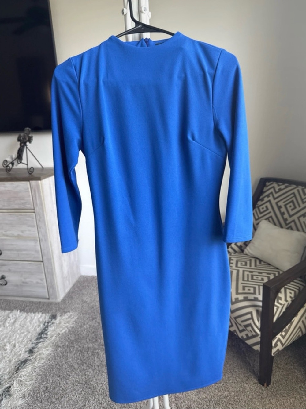 AKIRA Royal Blue Midi Sheath Dress